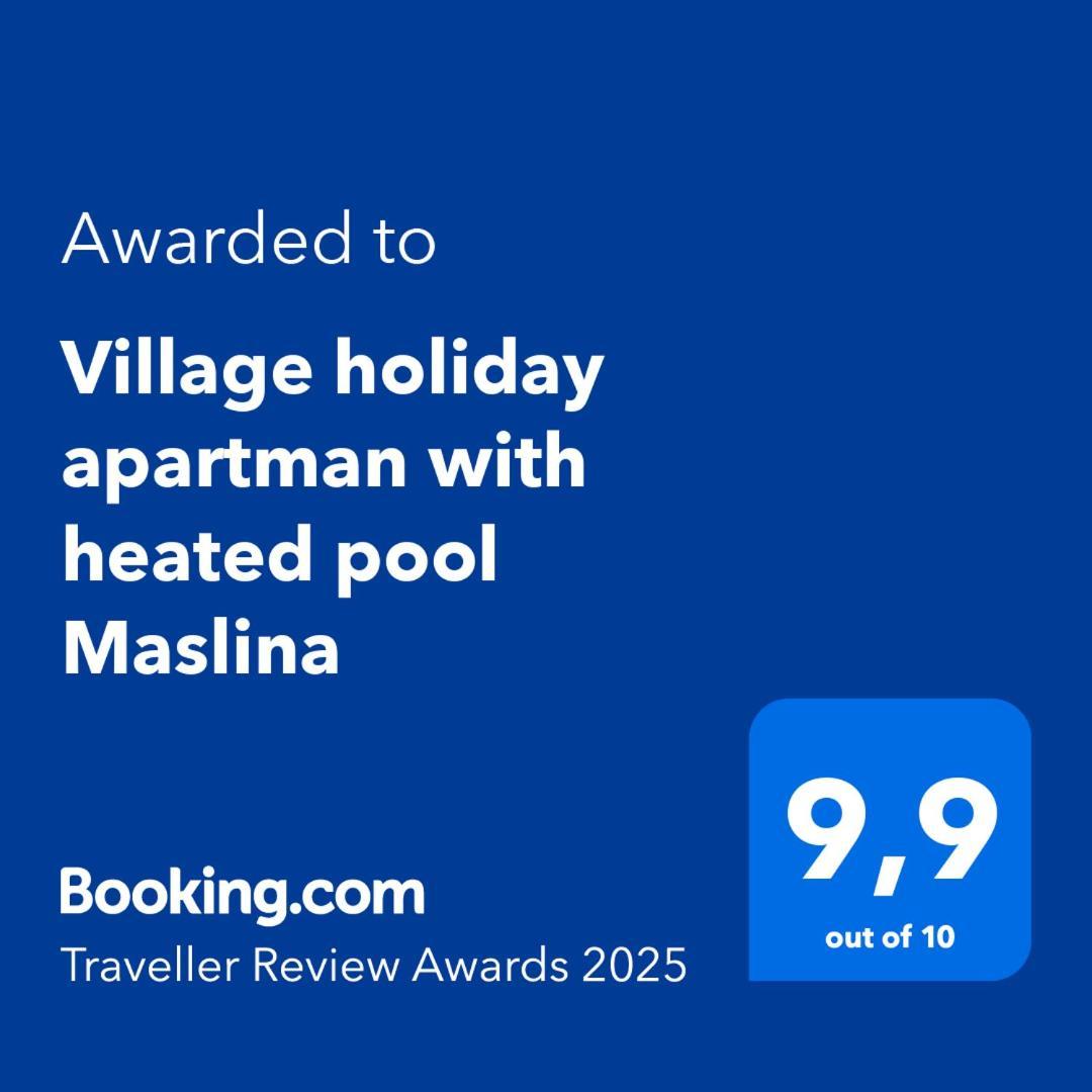 Village Holiday Apartman With Heated Pool Maslina Kostanje Екстериор снимка